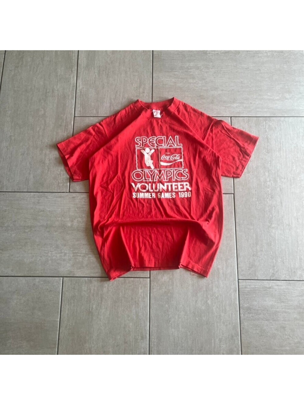 Vintage Tennessee River Red Special Olympics Volunteer T-Shirt Large 1990
